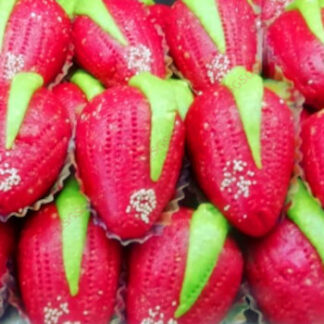 Indian Sweets Mawa  Strawberry Fruit